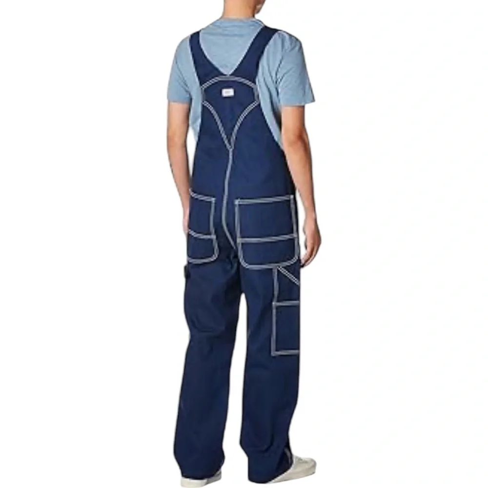 Vintage Liberty Men's Rigid Denim Bib Overalls 36 FLAW Grunge Normcore